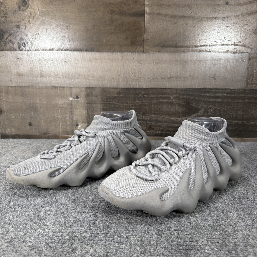 Adidas Yeezy 450 Stone Grey Mens Size 9.5 Low Top Sneakers ID9446 Knit Grey
